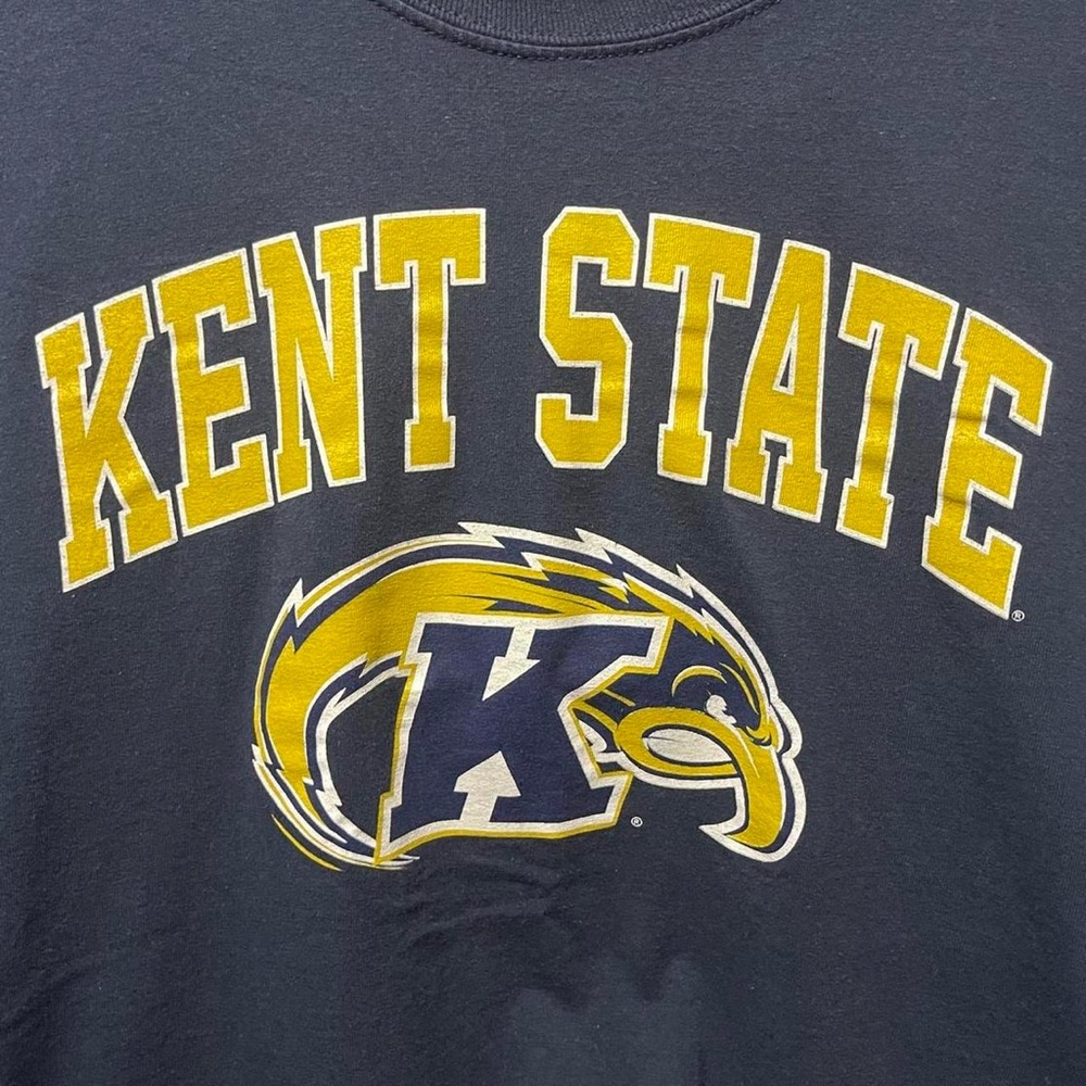 Kent State University golden flashes Eagles long sleeve crewneck sports shirt - Picture 2 of 6
